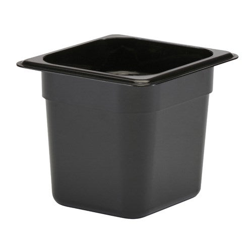 Cambro | Camwear 1/6 Size Food Pan, 6" Deep, Black