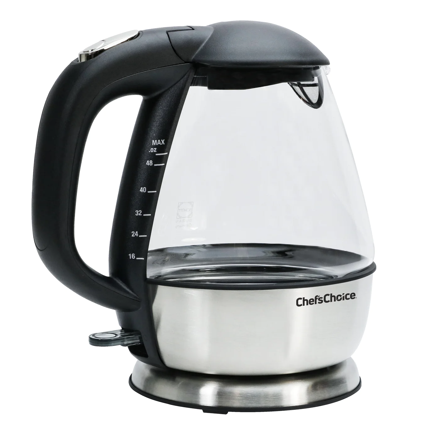 Chef'sChoice | Model 680 Cordless Electric Glass Kettle, 1.5 L, Clear