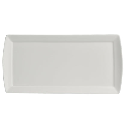 Steelite | Parliament Curved Rim Rectangular Tray, 11 1/2" x 5 1/2" (12-pack)