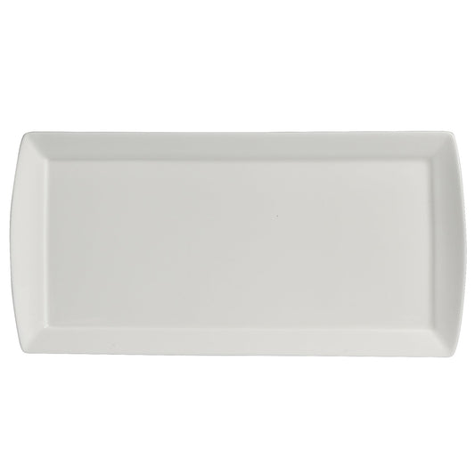 Steelite | Parliament Curved Rim Rectangular Tray, 11 1/2" x 5 1/2" (12-pack)