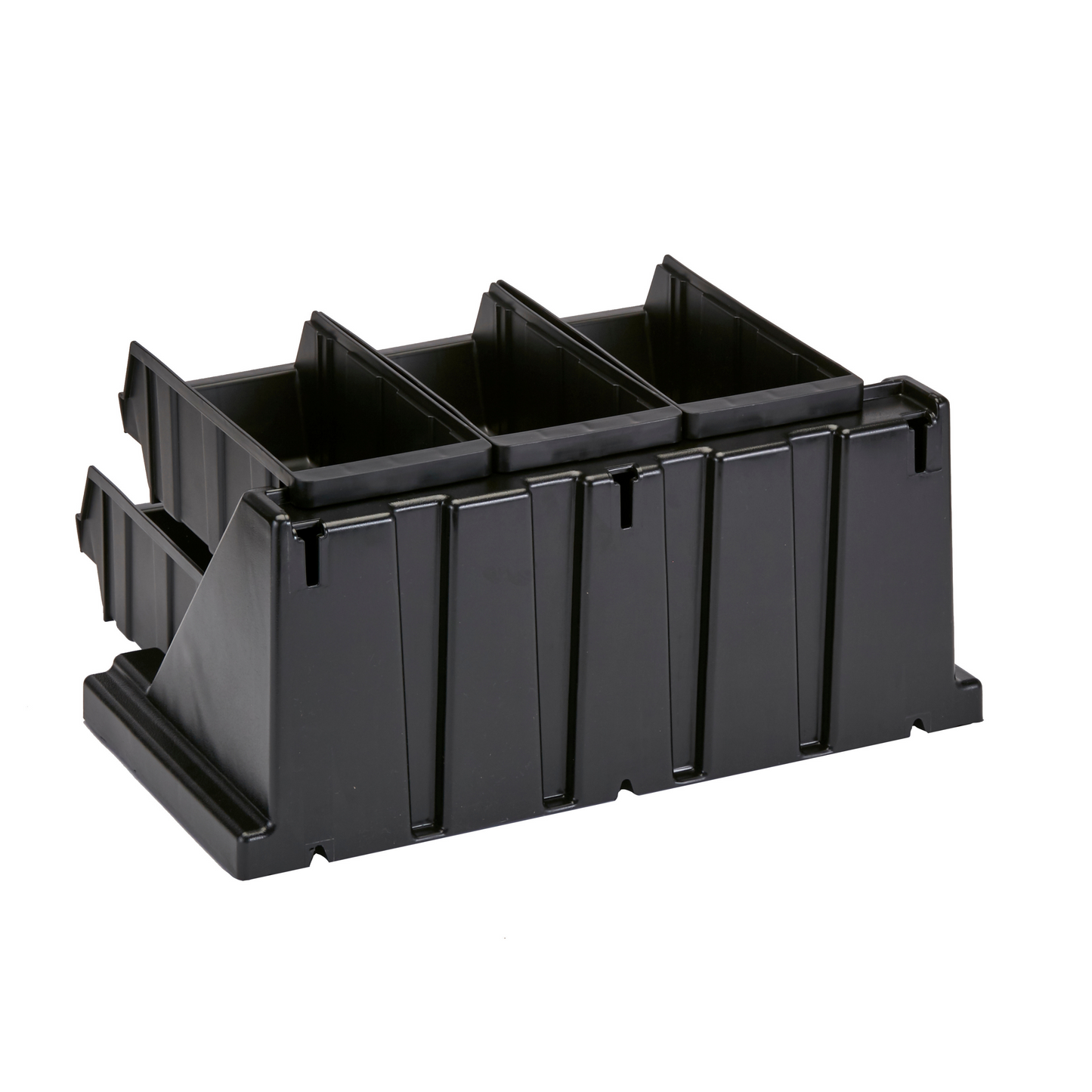 Cambro | Versa Organizer, Rack with 6 Bins, Black