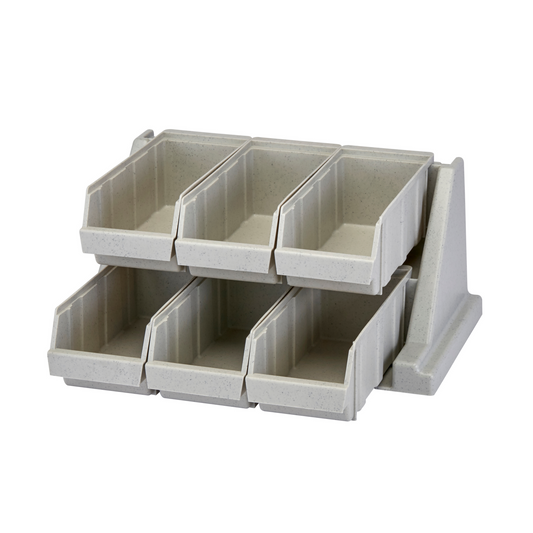 Cambro | Versa Organizer, Rack with 6 Bins, Grey