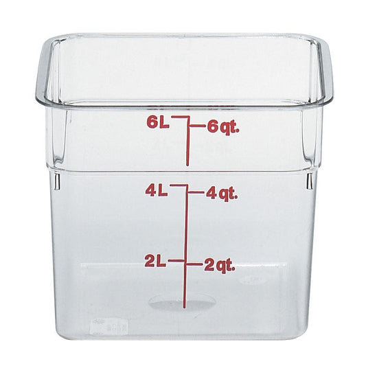 Cambro | CamSquare Food Storage Container, 6 qt, Clear