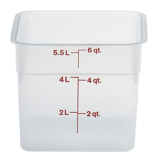 Cambro | CamSquare Food Storage Container, 6 qt, Translucent