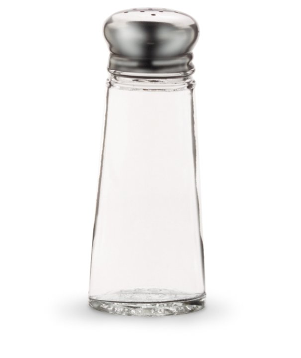 Vollrath | Traex Dripcut Salt & Pepper Shaker, 3 oz, Glass/Stainless Steel (24-pack)