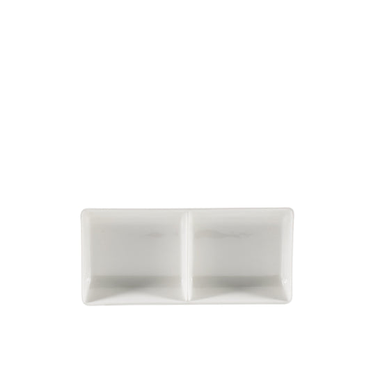 Cameo | Square 2-9" x 4-1/4" Divided Rectangle Dish (1DZ) - ChefEquipment.com