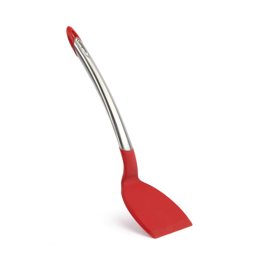 Cuisipro | Silicone Turner, 12.5", Stainless Steel/Red