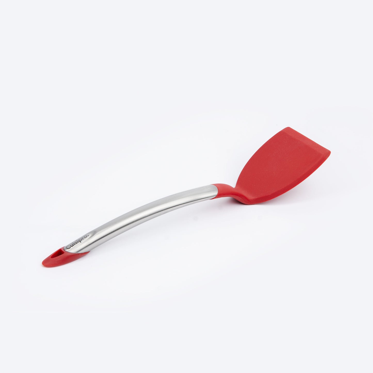 Cuisipro | Silicone Turner, 12.5", Stainless Steel/Red