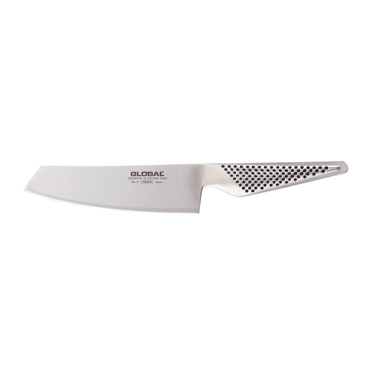 Global | Classic Nakiri Vegetable Knife, 5.5", Textured Handle