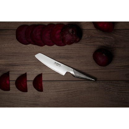 Global | Classic Nakiri Vegetable Knife, 5.5", Textured Handle