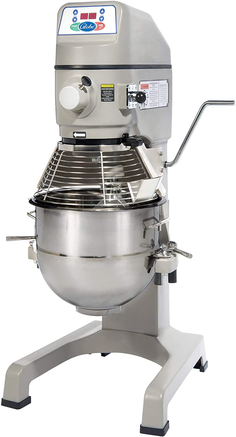 Globe | Floor Mixer for Pizza, 30 Qt, 1 1/2 HP - ChefEquipment.com