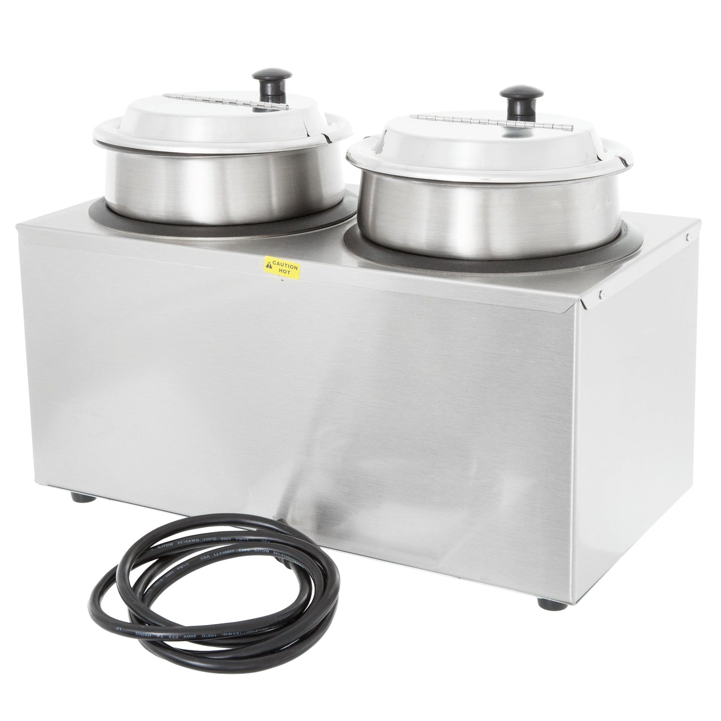 Vollrath | Cayenne Round Heat 'N Serve Countertop Twin Well 4 Qt Rethermalizer Package, Model CM-24, 120 V - ChefEquipment.com