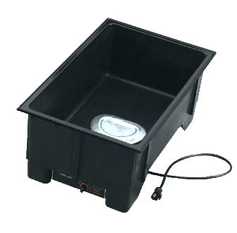 Vollrath | Cayenne Full Size Single Well Drop In Food Warmer w Drain , Model 3001D, Black - ChefEquipment.com