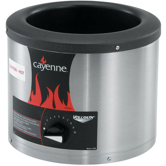 Vollrath | Cayenne Countertop Round Warmer, 4 Qt - ChefEquipment.com