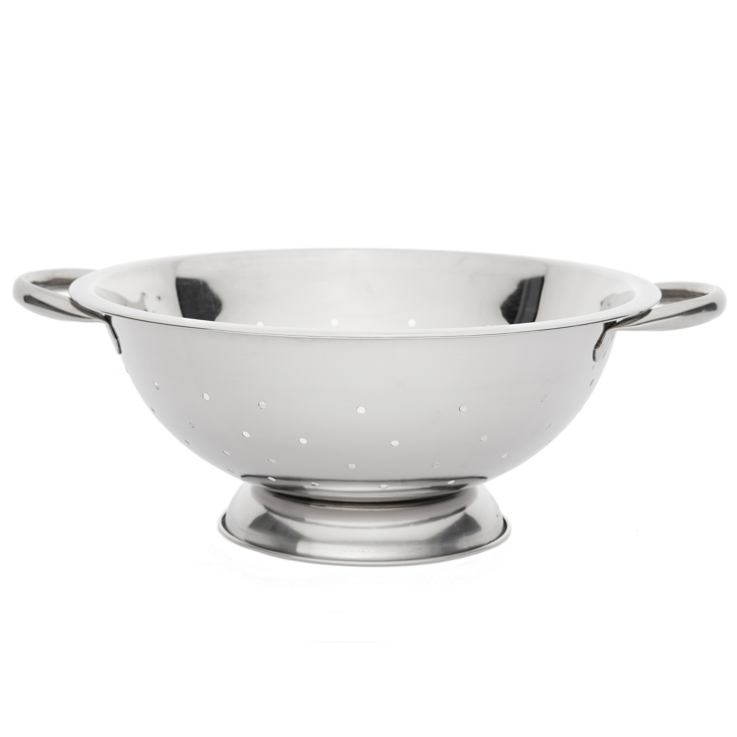 Browne | Footed Colander, 3 qt, Mirror Stainless Steel