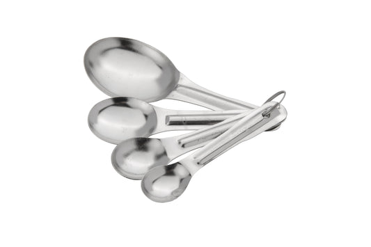 Browne | 4 Piece Measuring Spoon Set, Stainless Steel - ChefEquipment.com