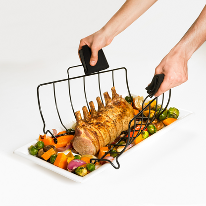 Cuisipro | Roasting Pan Rack, 14.75" x 12.25" x 7", Stainless Steel, FINAL SALE