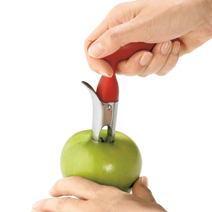 Cuisipro | Apple Corer, 7", Stainless Steel/Red Plastic