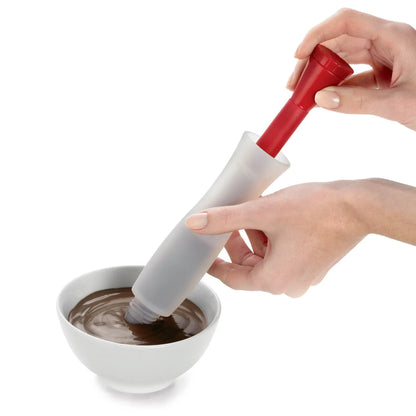 Cuisipro | Deluxe Food Decorating Pen with 2 Tips, Silicone and Plastic