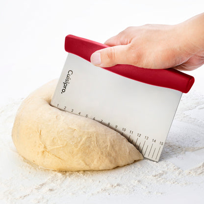 Cuisipro | Dough Cutter, 6" X 4.5", Stainless Steel/Red