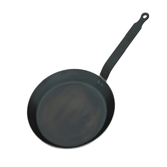 Browne | de Buyer Force Blue Crepe Pan, 9.5", Steel - ChefEquipment.com