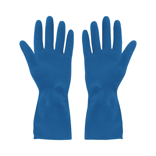 Globe | Rubber Gloves, Silverlined, Small, Blue (1 pair)