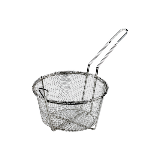 Browne | Wire Fry Basket, Round, Medium Mesh, 8.5"