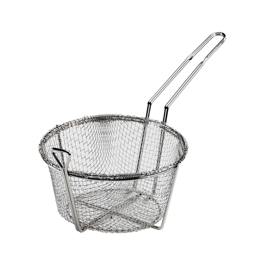 Browne | Wire Fry Basket, Round, Medium Mesh, 9.5"