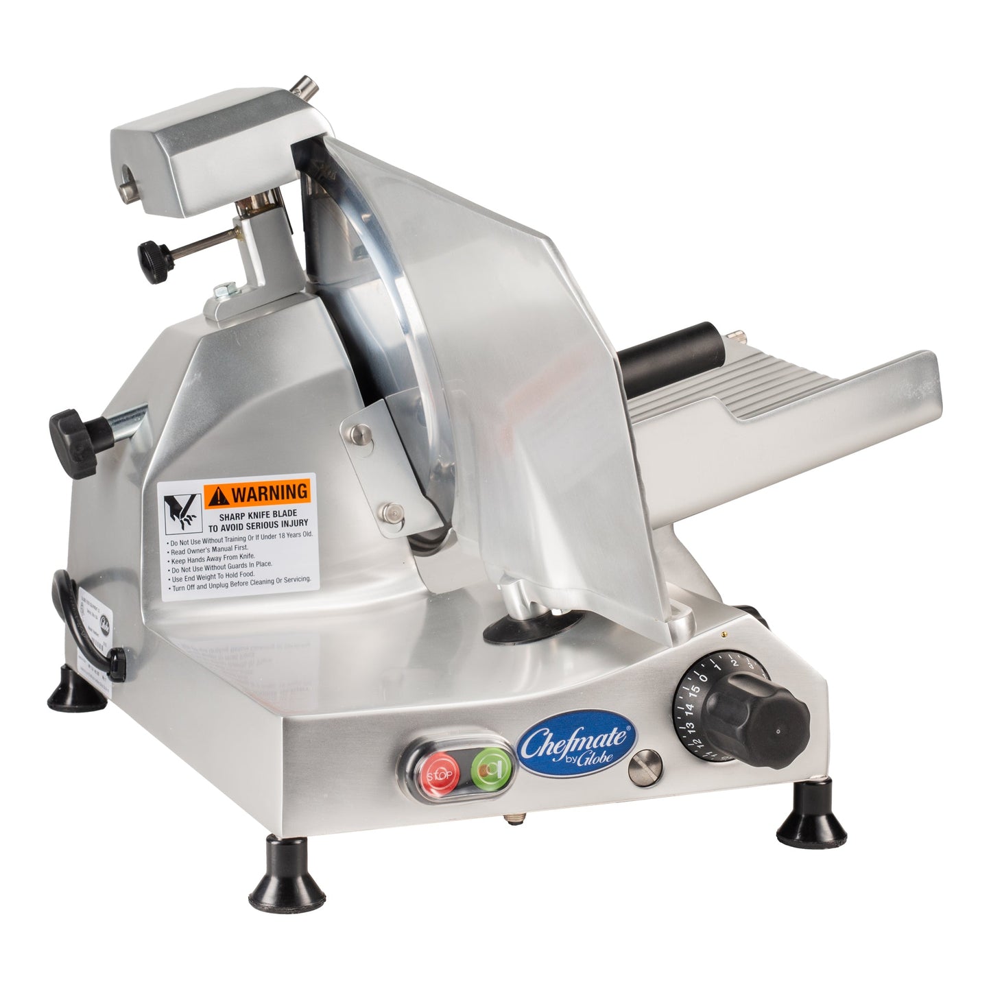 Globe | Chefmate C10 Economy Light Duty Manual Meat Slicer, 10", 1/4 HP