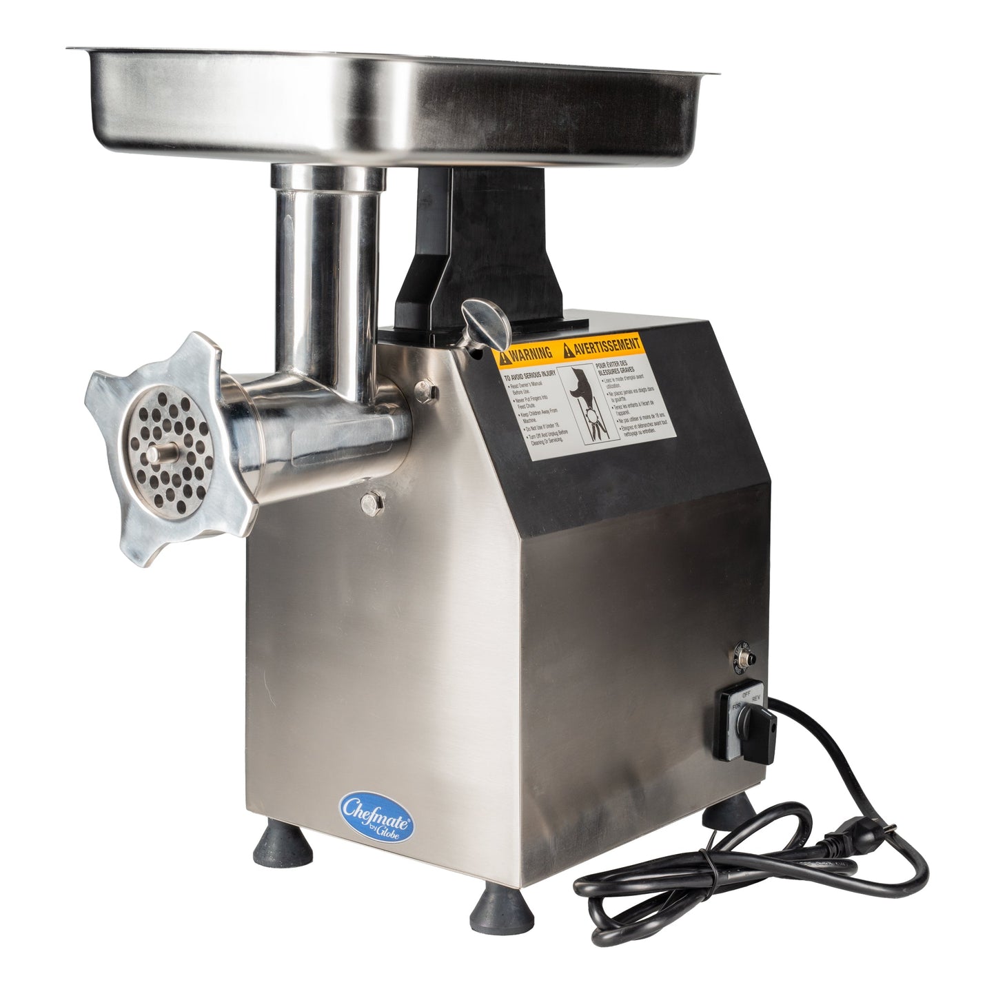 Globe | Chefmate CM22 Meat Chopper, 450 lb/Hour, 1.5 HP