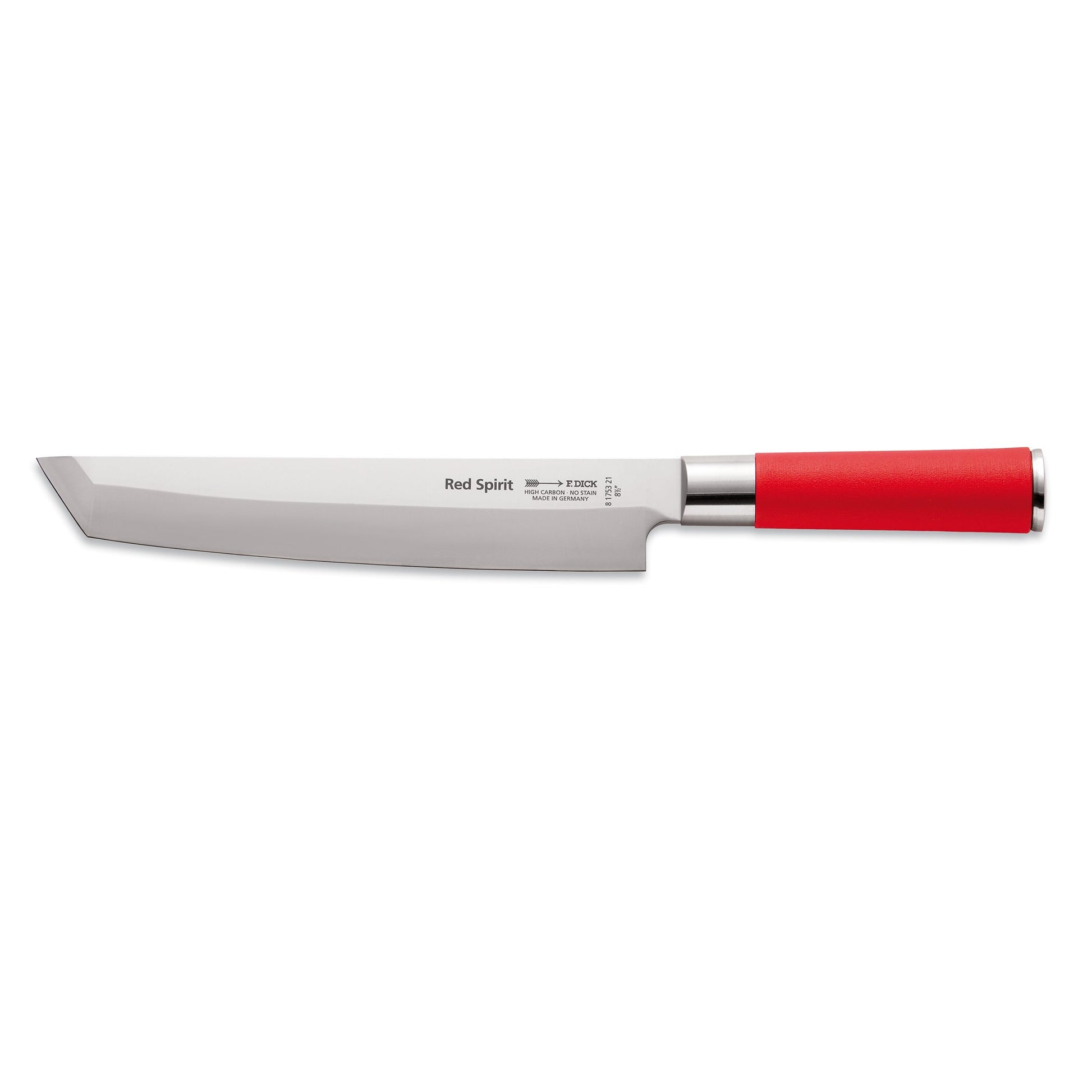 F. Dick | Red Spirit Tanto Utility Knife, 8.5", Red - ChefEquipment.com