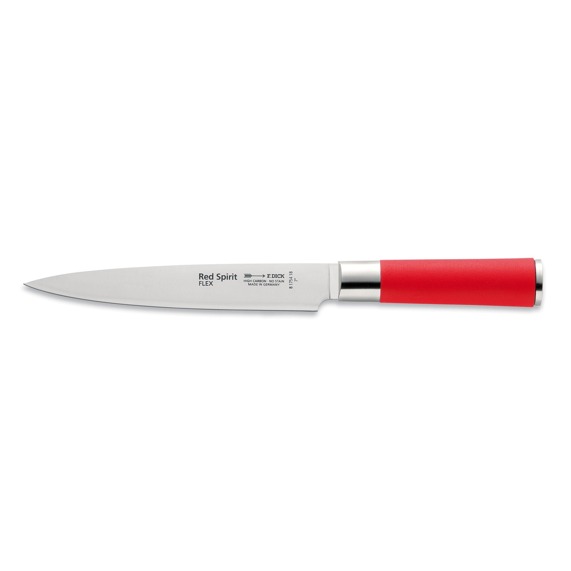 F. Dick | Red Spirit Flexible Fillet Knife, 7", Red - ChefEquipment.com