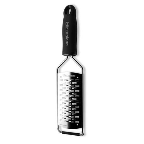 Microplane | Gourmet Series Ribbon Cheese Grater, Black Handle - ChefEquipment.com