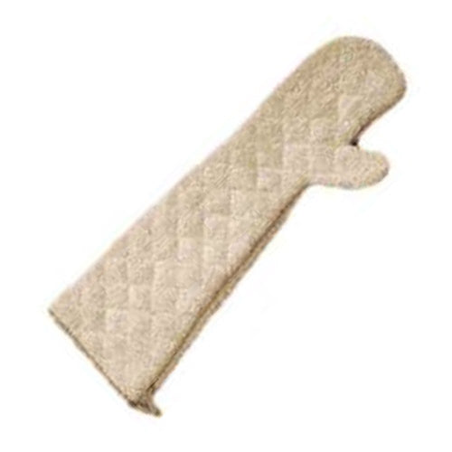 San Jamar | Heavy Duty Terry Cloth Oven Mitts, 24", Natural