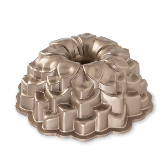 Nordic Ware | Blossom Bundt Pan, 10 Cup, Cast Aluminum Toffee Finish