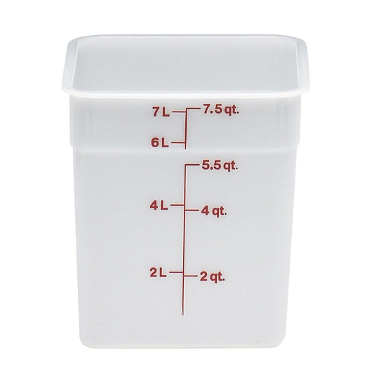 Cambro | CamSquare Food Storage Container, 8 qt, Poly White