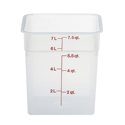 Cambro | CamSquare Food Storage Container, 8 qt, Translucent