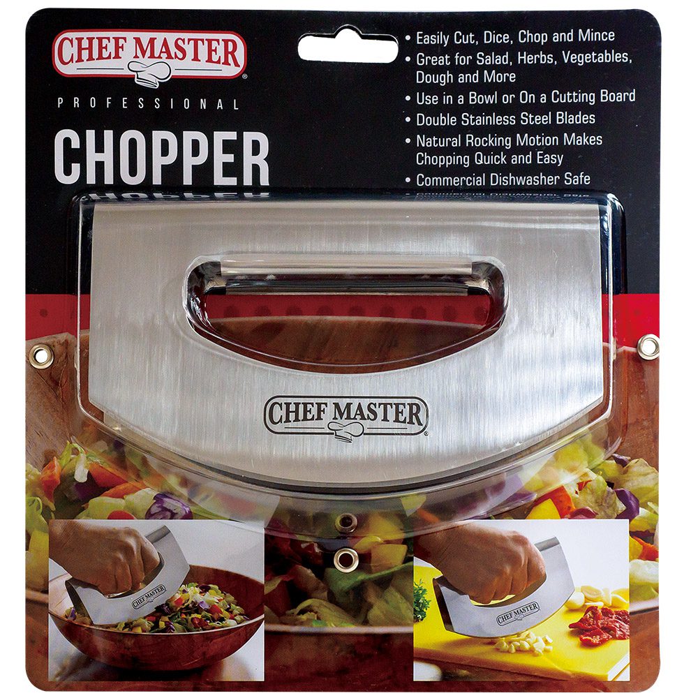 Chef Master | Pro Chopper, Double Blade Rocker, Stainless Steel