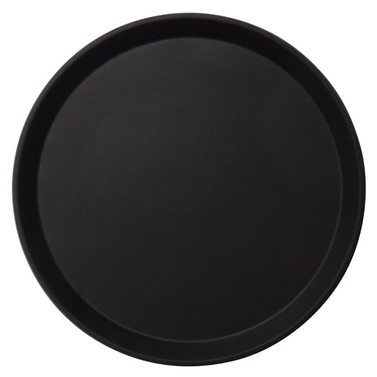 Cambro | Camtread Round Tray, 9", Black - ChefEquipment.com