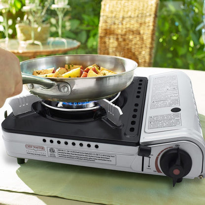 Chef Master | Portable Butane Stove, 12,000 BTU