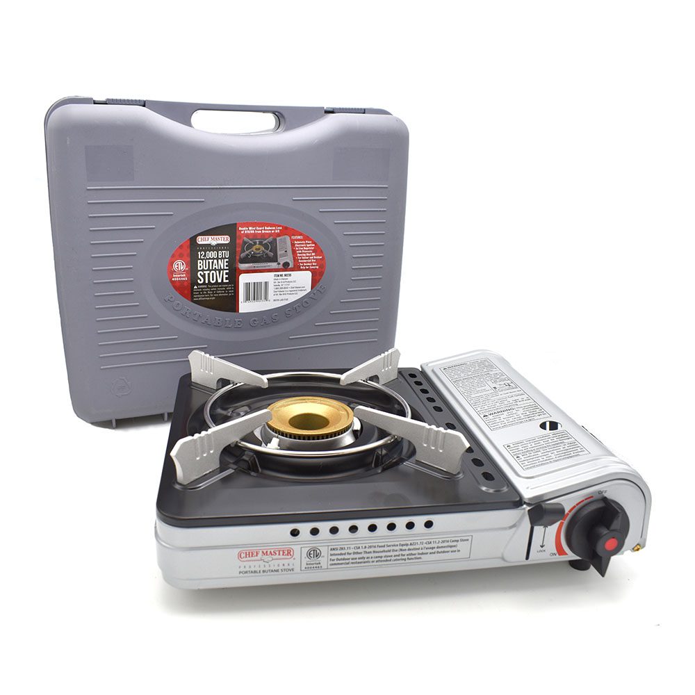 Chef Master | Portable Butane Stove, 12,000 BTU