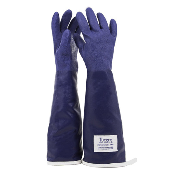 Tucker Safety | SteamGlove Utility Glove, 20", Medium, Nitrile/Blue (1 pair)