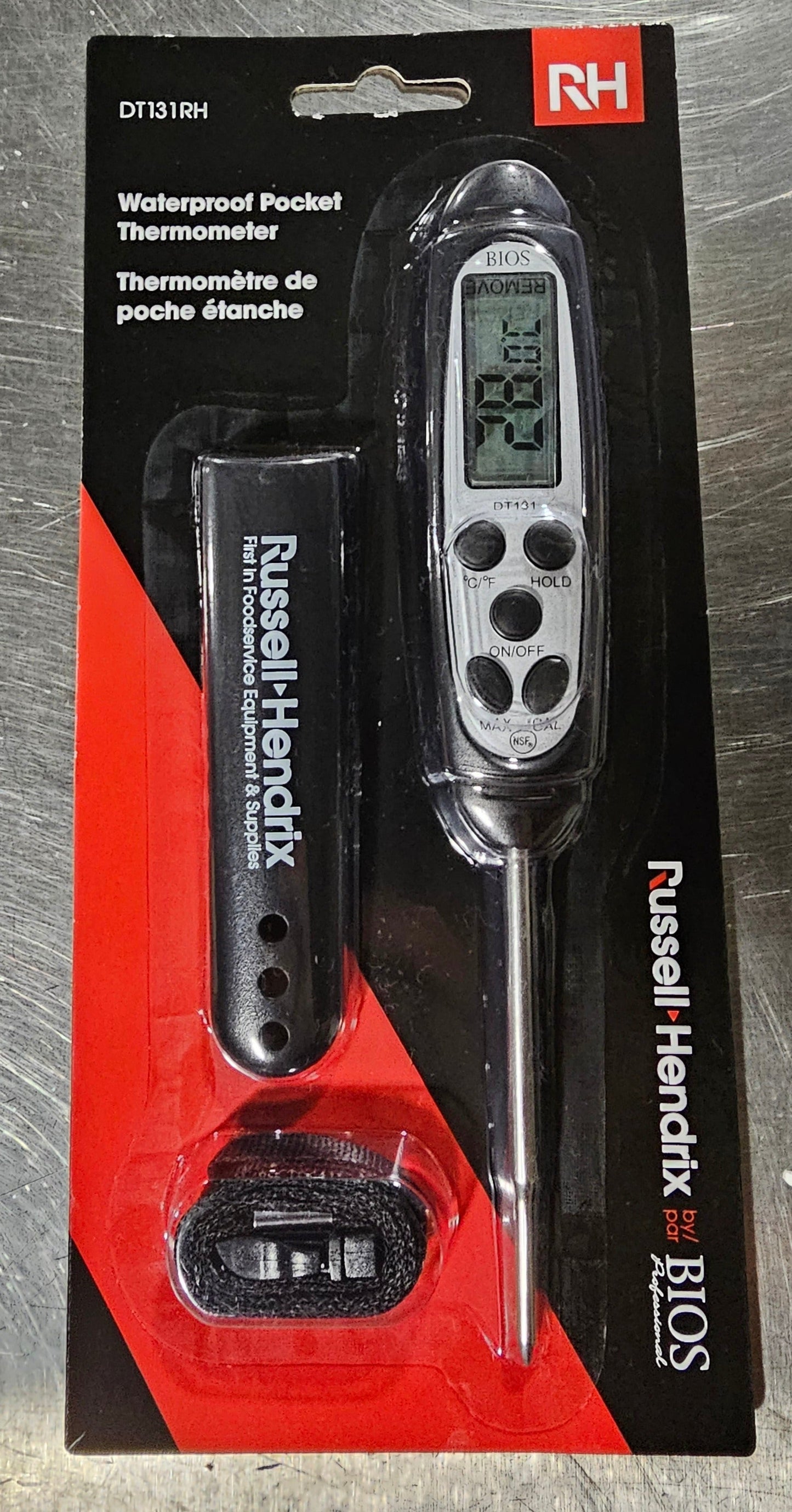 BIOS | Waterproof Digital Pocket Thermometer with Russell Hendrix Logo, FINAL SALE