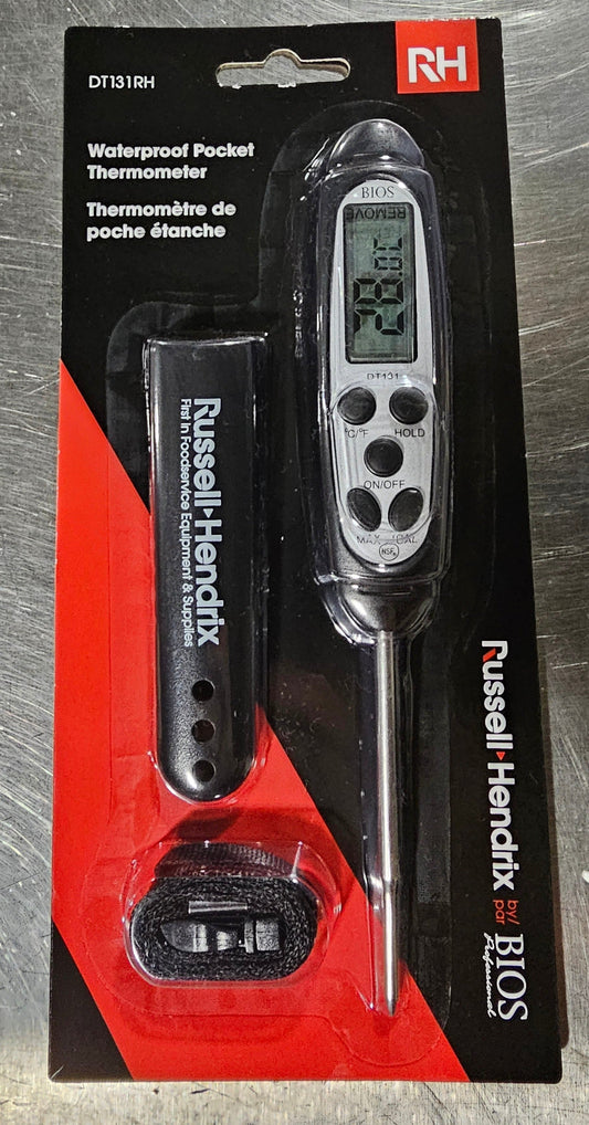 BIOS | Waterproof Digital Pocket Thermometer with Russell Hendrix Logo, FINAL SALE