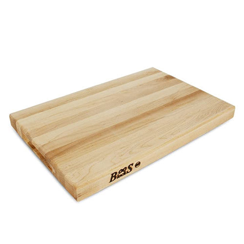 John Boos | Reversible Cutting Board, 18" x 12" x 1 1/2", Edge Grain Maple