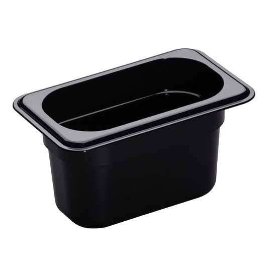 Cambro | Camwear 1/9 Size Food Pan, 4" Deep, Black