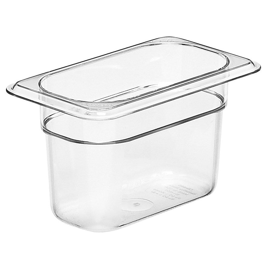 Cambro | Camwear 1/9 Size Food Pan, 4" Deep, Clear