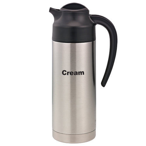 Service Ideas | SteelVac Vacuum Insulated "Cream" Carafe, 32 oz, Stainless Steel