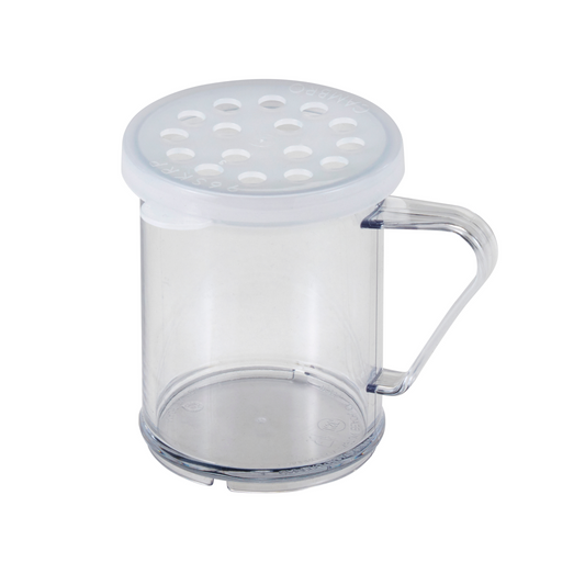 Cambro | Camview Shaker/Dredger Set, 10 oz, Clear with Coloured Lid, Coarse - Clear Lid