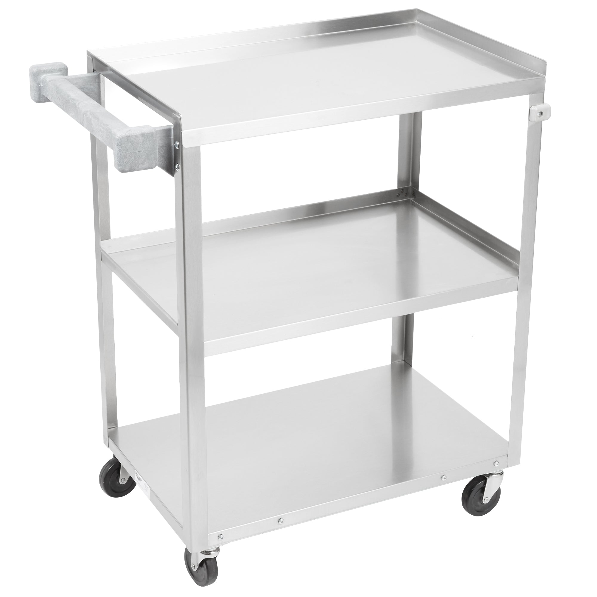 Vollrath 3 Shelf Small Footprint Utility Cart, Stainless Steel